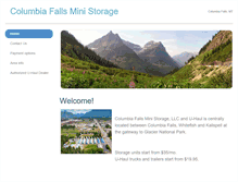 Tablet Screenshot of columbiafallsministorage.com